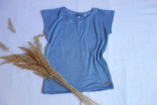 T-Shirt "Anemone" aus Feinstrick-Leinen